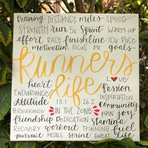 SOLD - Runners Custom Canvas